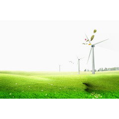 草地发电风机