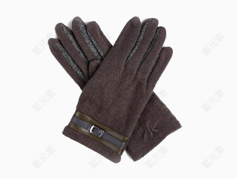 紫色女士保暖手套