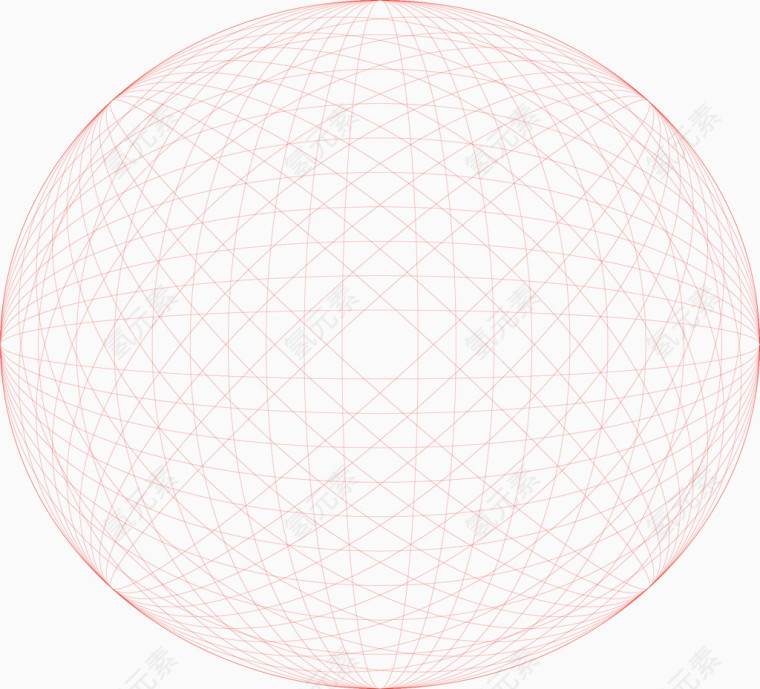 红色球体矢量图