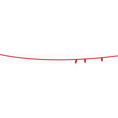 矢量创意设计红色丝带标识图