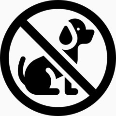 小狗宠物禁止图标