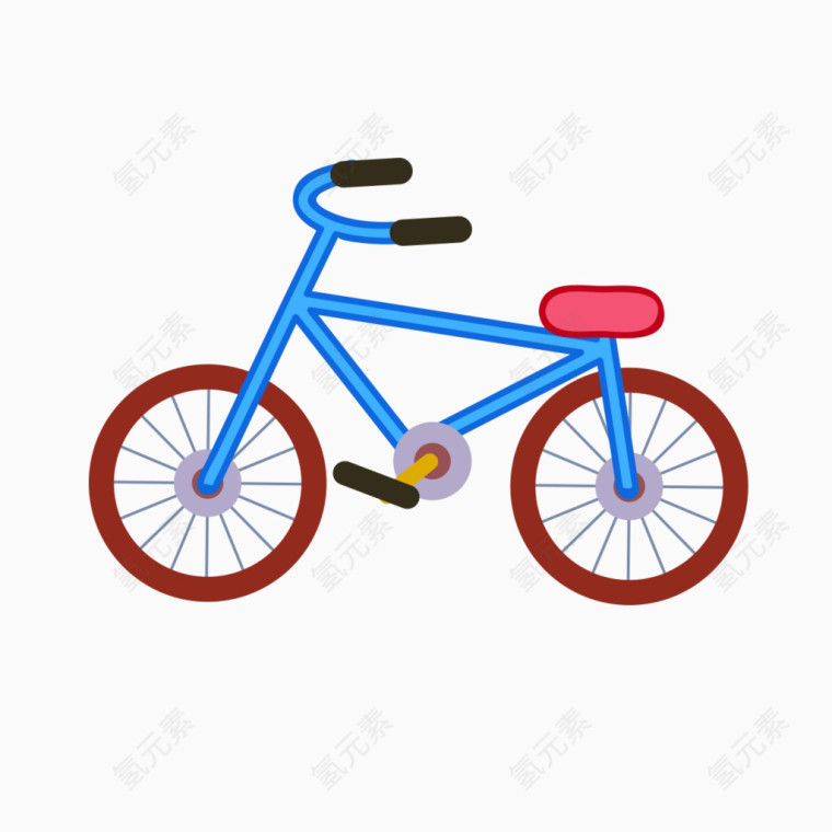 卡通幼小自行车图片