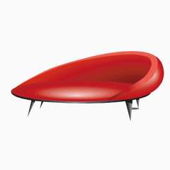 红色圆形座椅