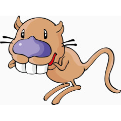 卡通矢量老鼠龅牙鼠