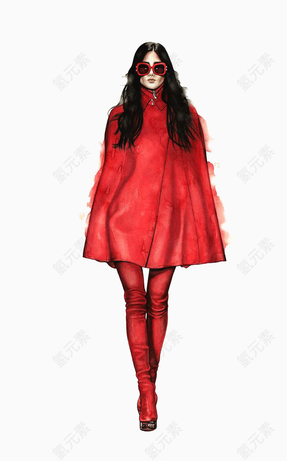 红色大衣