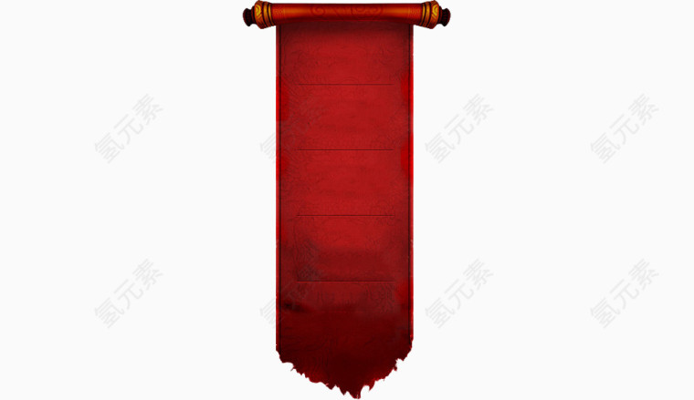 红色卷帘