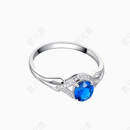 芭法娜蓝宝石钻石戒指