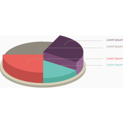 圆形数据图表矢量素材