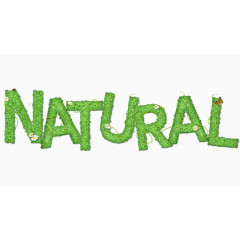 natural英文字体素材