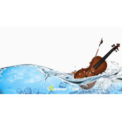 海水小提琴免抠素材