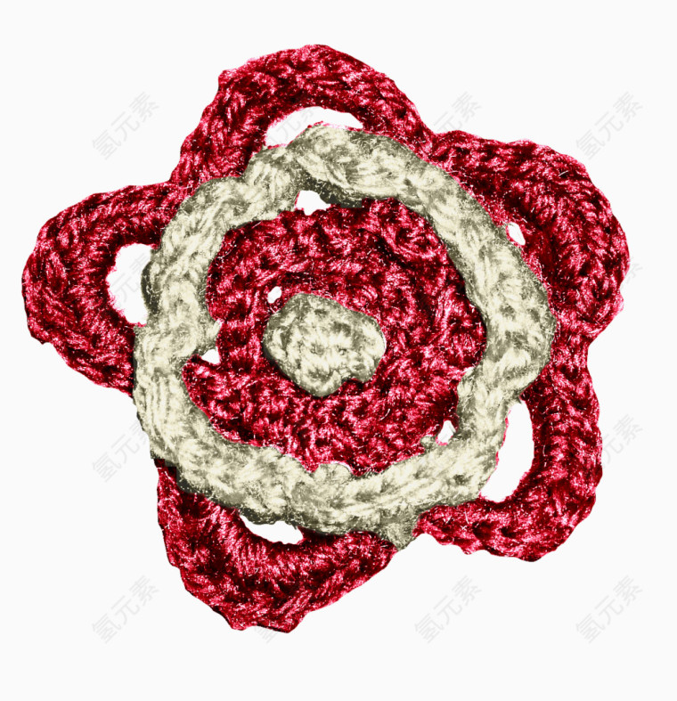 编织红色花瓣