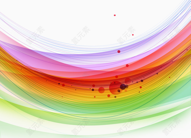 抽象炫彩线条