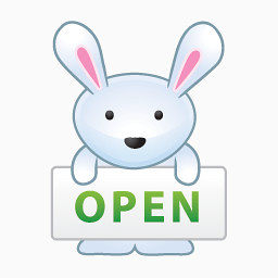 小白兔Open营业中图标