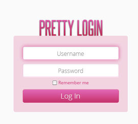 粉色UI登录框