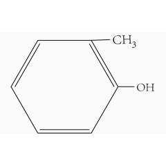 甲苯酚的分子结构式