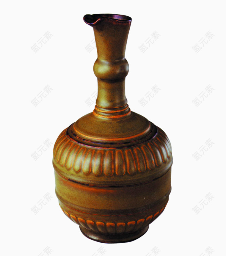 褐色花瓶