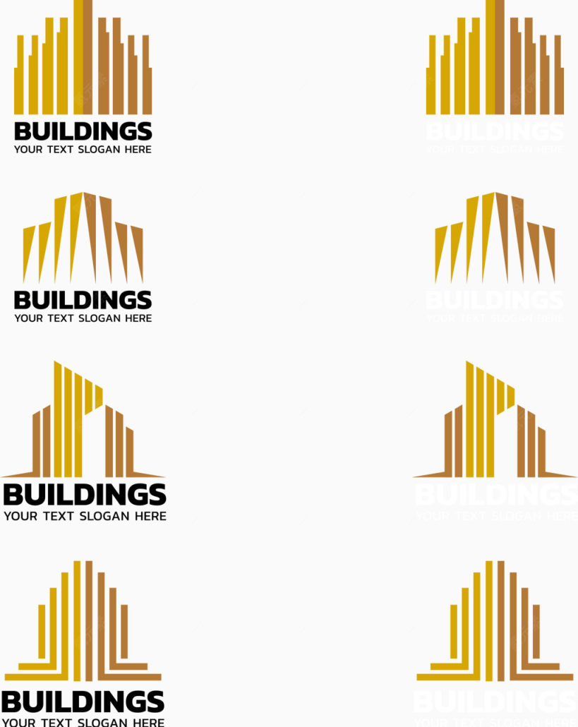 矢量房地产楼房建筑造型LOGO下载