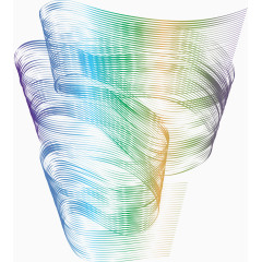 抽象三维线矢量素材
