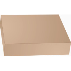 纸箱长方体纸箱矢量图