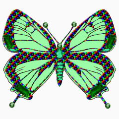 色彩装饰蝴蝶