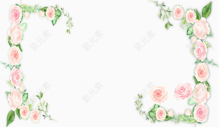 玫瑰花画框