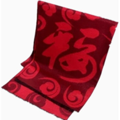 中国红围巾