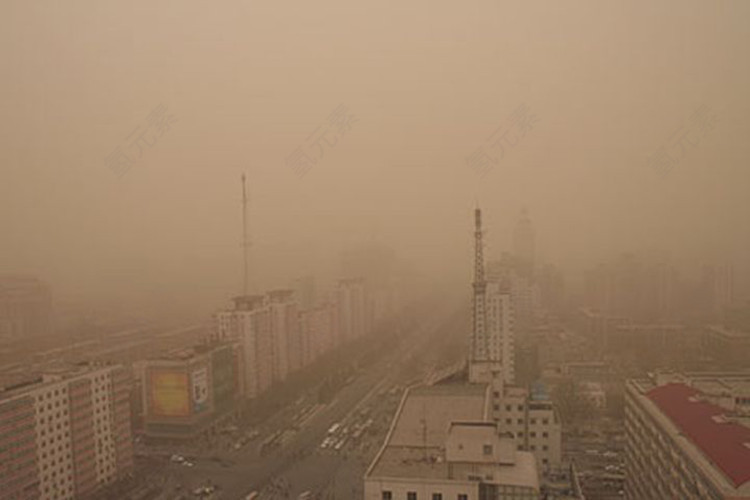 城市雾霾图