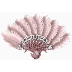 漂亮的粉色羽毛扇子