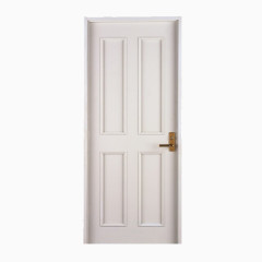 白色的单扇门