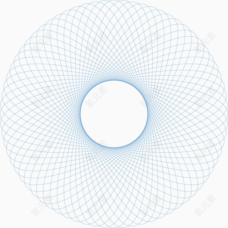 创意线条虚线圆素材