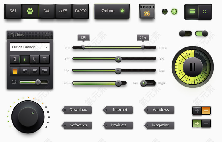 UI音乐控件工具包