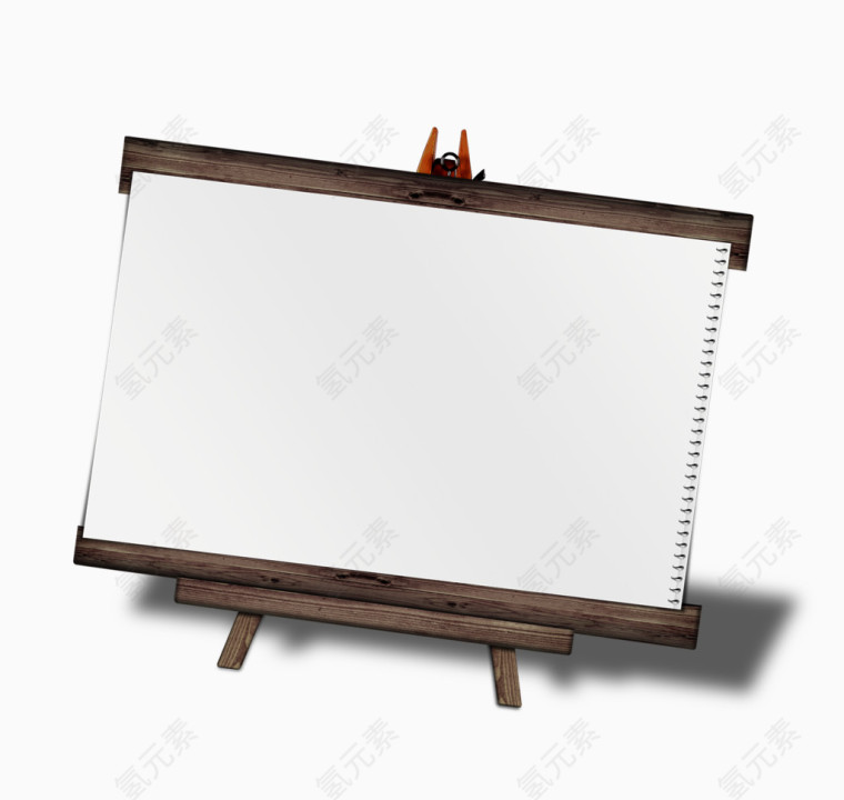 木制的简易黑板