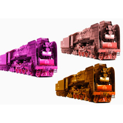 苏联时期火车头素材