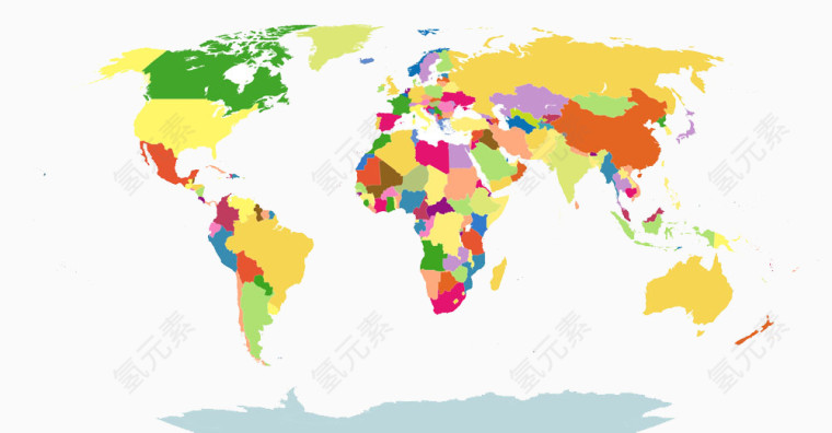 彩色国家分界高清免扣素材