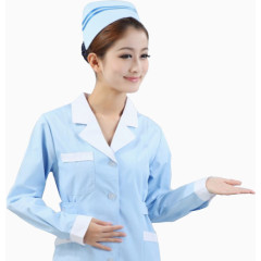 蓝色护士服