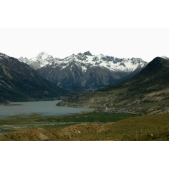 西藏景点然乌湖