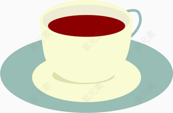 红色茶杯素材