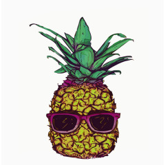 有趣儿的菠萝素材图片