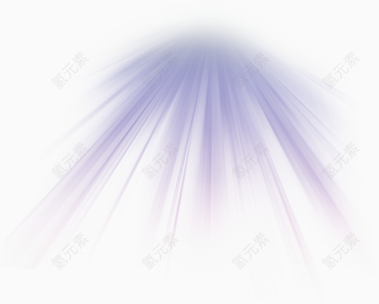 紫色简约光芒效果元素