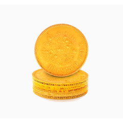 精致的黄色硬币