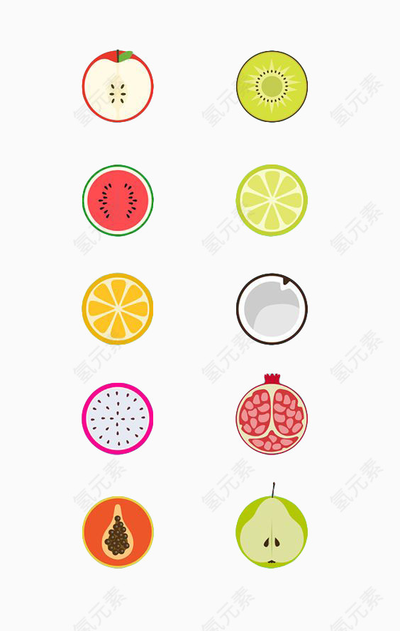 水果切面图标