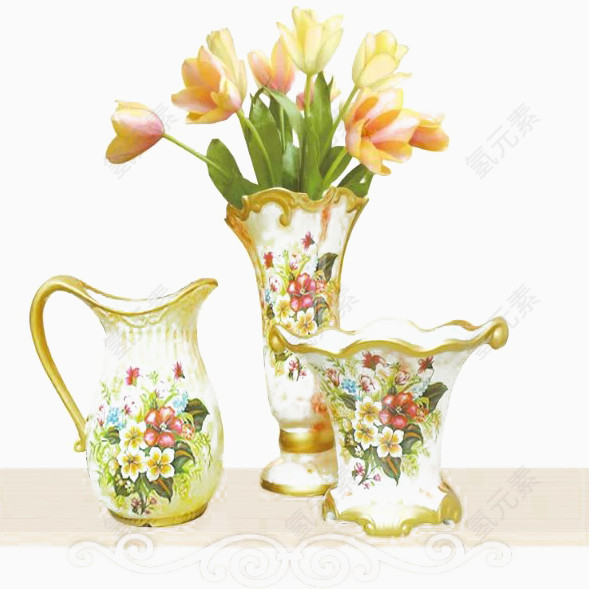 形态各异的花瓶