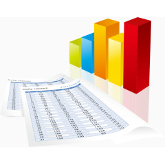 矢量方形彩色报表商务会议数据