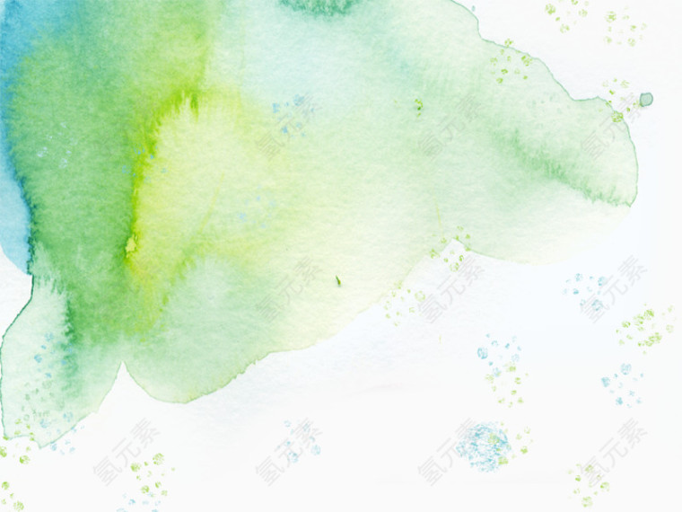 青绿色水粉背景