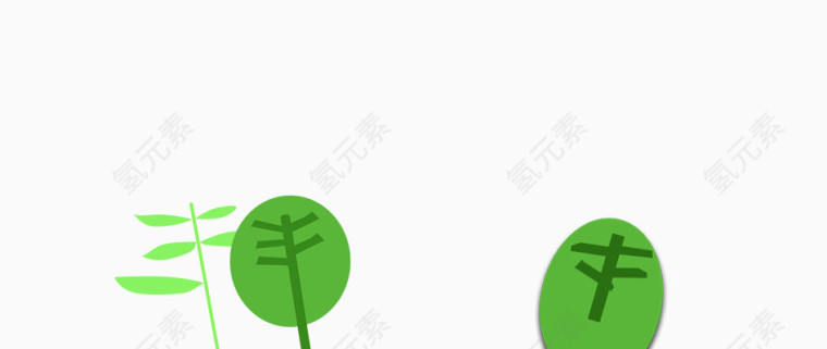 漂浮绿树