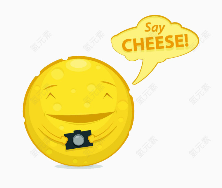 卡通笑脸奶酪图片