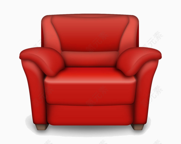 红色沙发家具