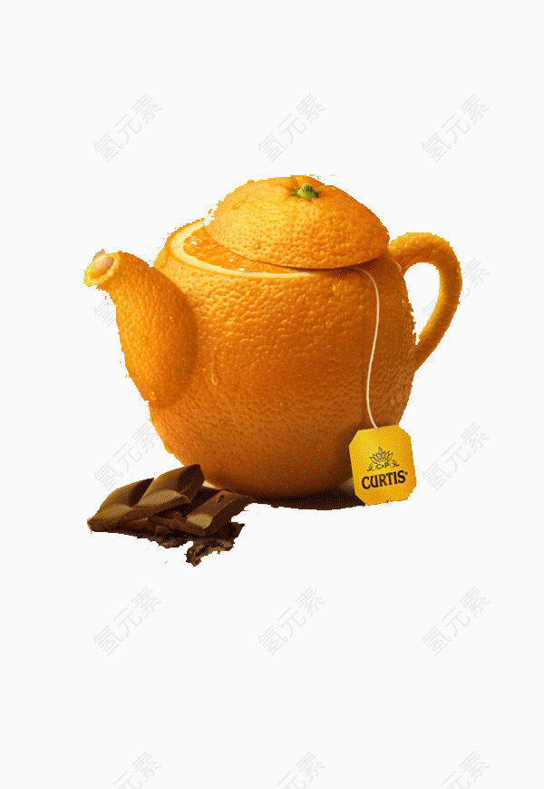 创意橙子水壶