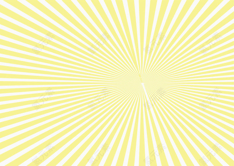 放射黄色光线矢量图