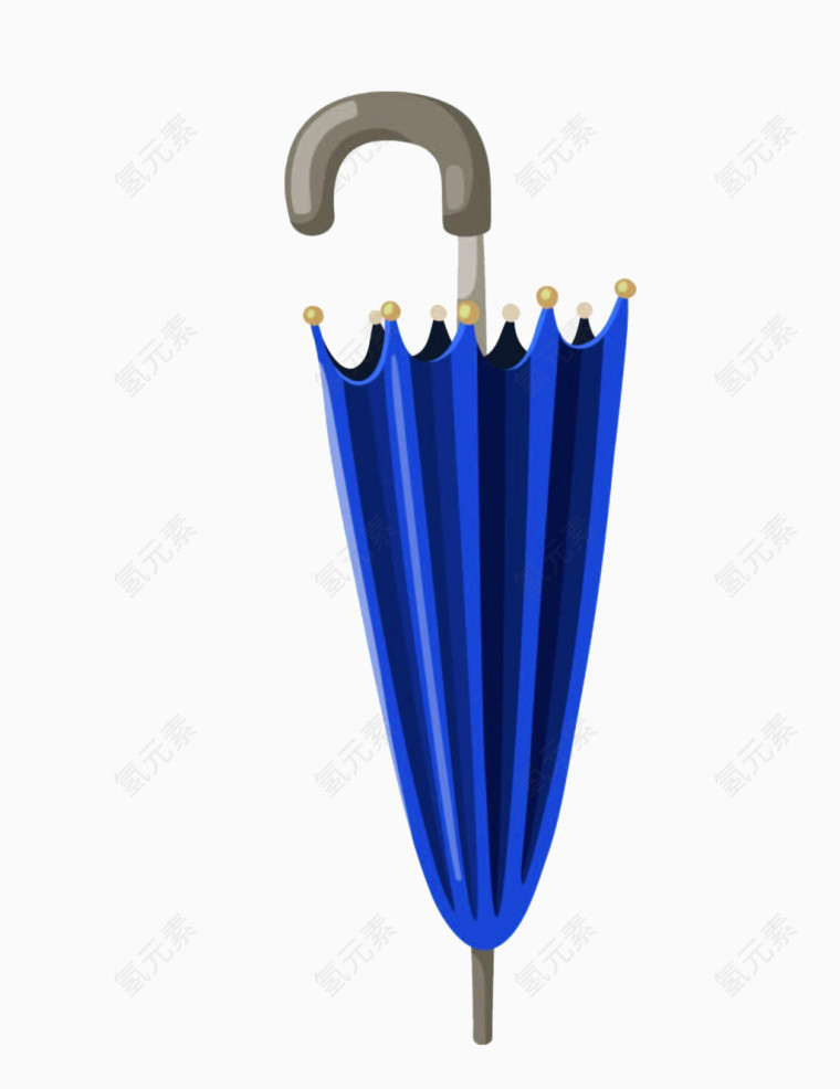 有质感的蓝色雨伞